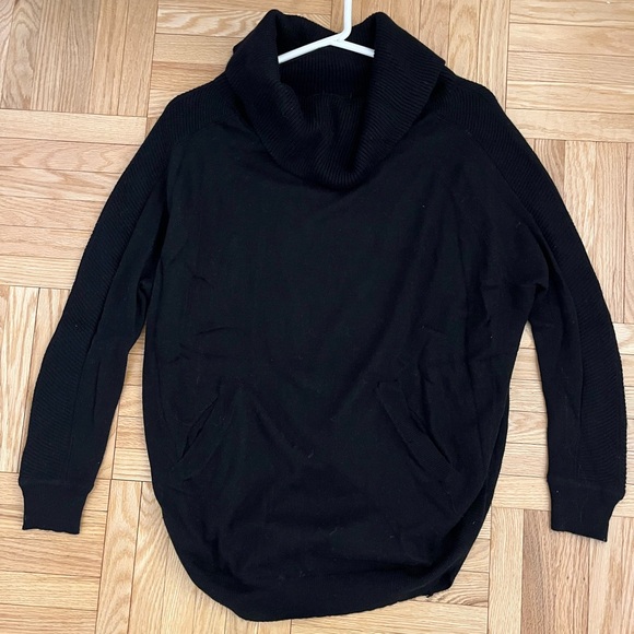 Fate Sweaters - Black Cowl Neck Sweater